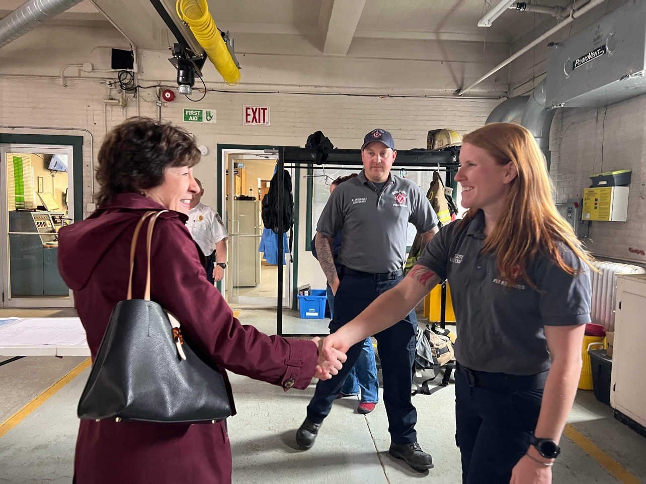 Senator Collins Visits Rumford Fire Depa... U.S. Senator Susan Collins